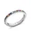 Miniature : Colours of Love Multicoloured Gemstone Fluted Eternity Ring