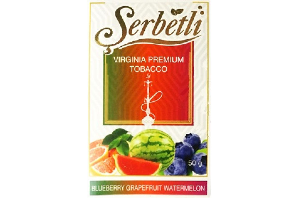 Табак для кальяна Serbetli (Черника Грейпфрут Арбуз) 50 гр