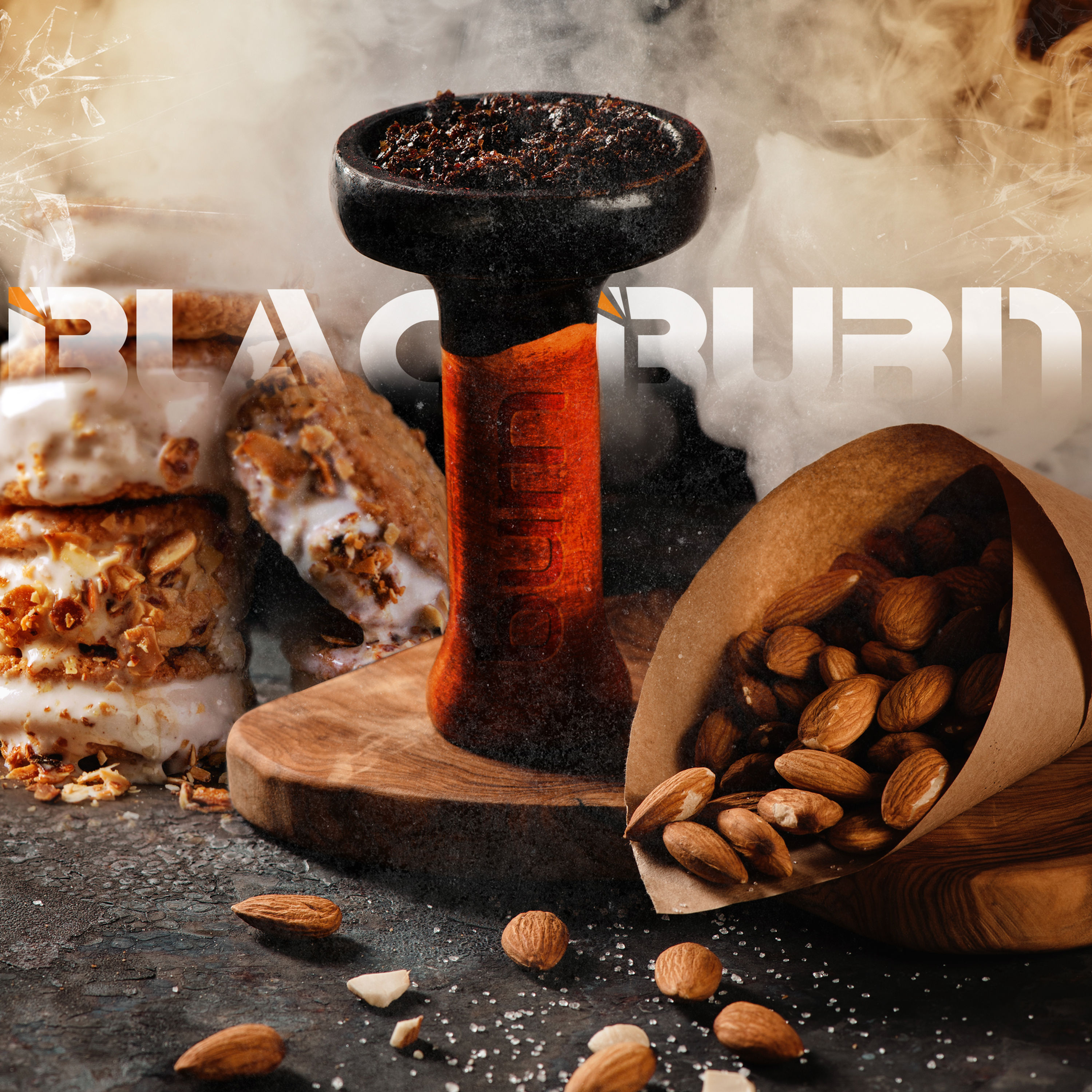 Табак для кальяна Black Burn Миндальное мороженое 100 г
