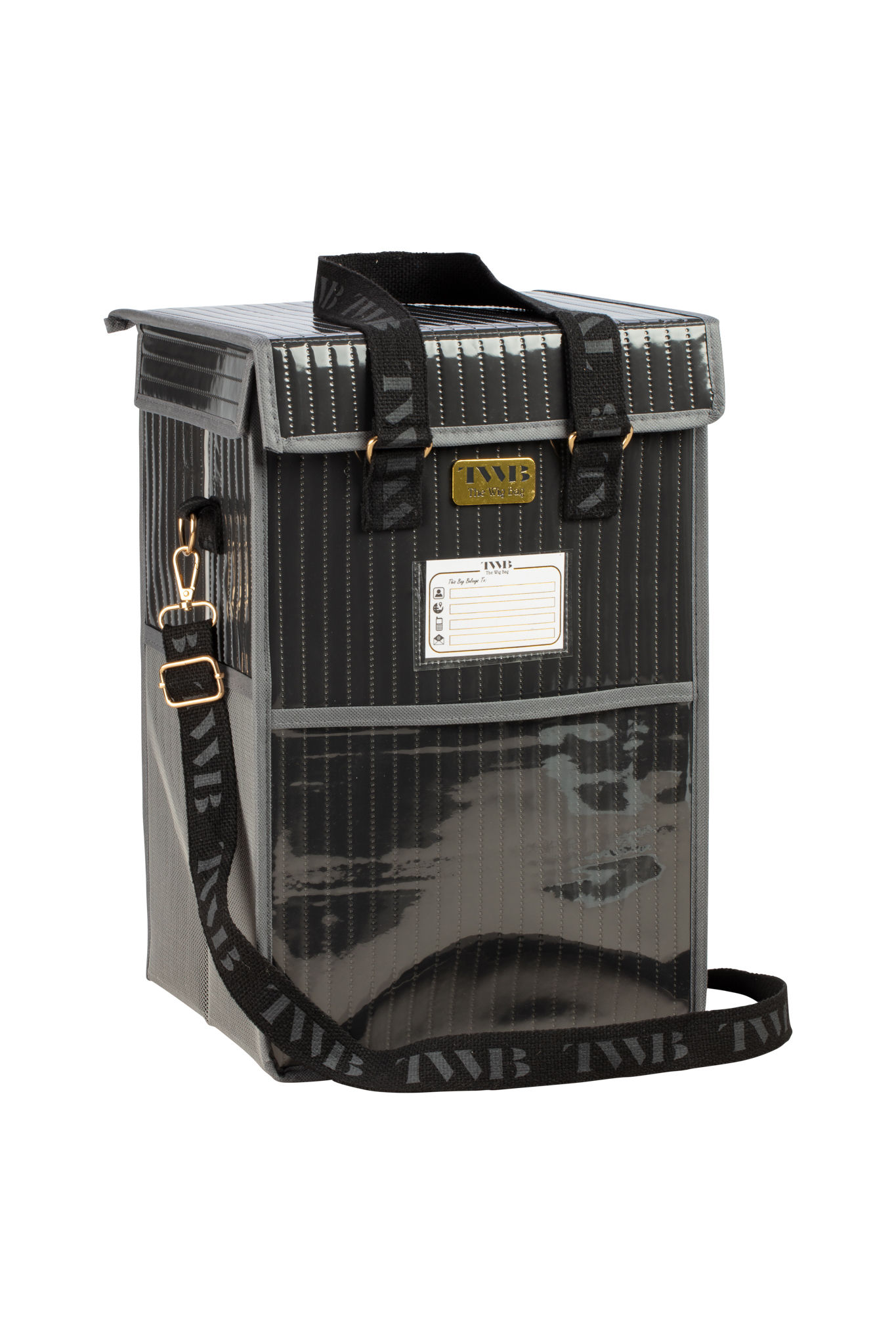 THE WIG BAG - CHARCOAL GREY MEDIUM