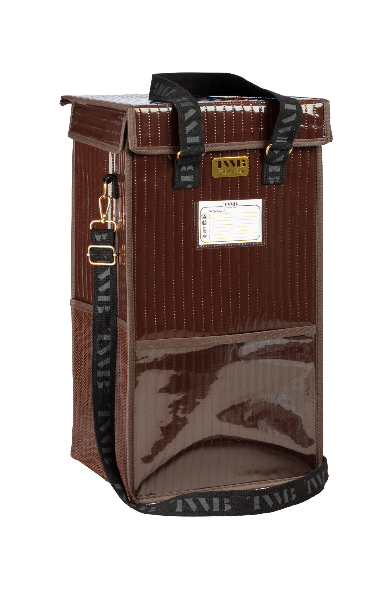 THE WIG BAG - CHESTNUT BROWN LARGE