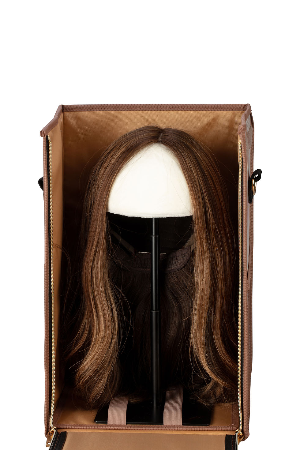 Thumbnail: THE WIG BAG - DUSTY PINK MEDIUM