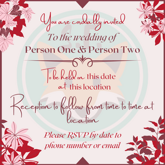 Foliage Invitation