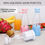 Miniatura: ini liquidificador portátil multifuncional smoothie liquidificador misturador mi
