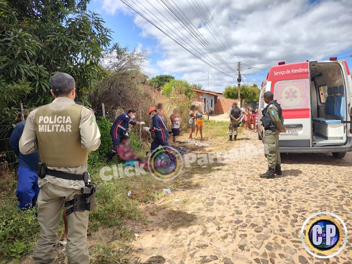 Homem fica gravemente ferido após ser atingido com golpes de facão no bairro São Vicente de Paula em