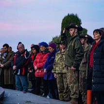 The Mount Macedon Anzac Day Dawn Service, at the Mt Macedon Memorial Cross.