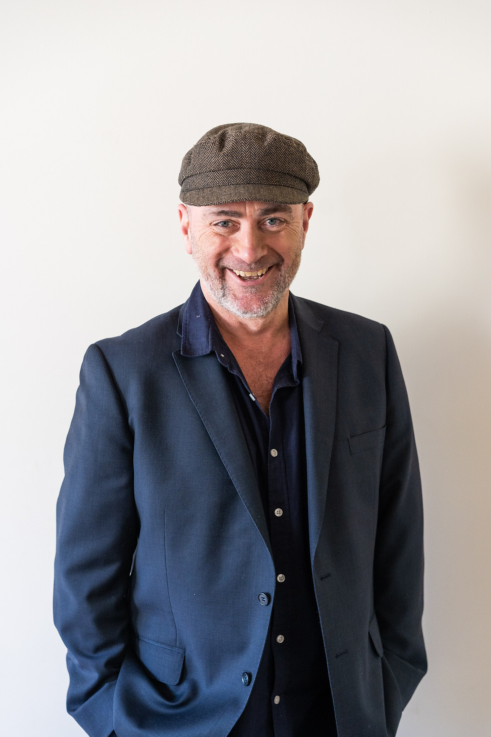 Mark Constable on stage in a live theatre production