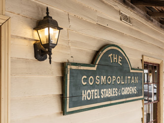 The historic facade of the Cosmopolitan Hotel.

Image via KGMG Creative