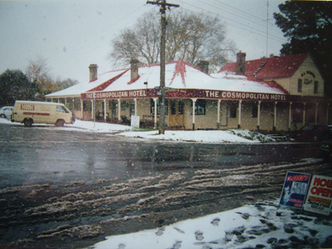 The Cosmopolitan Hotel in Snow (Date Unknown)