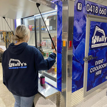 Wally's portable cool rooms & fridge hire Macedon Ranges.