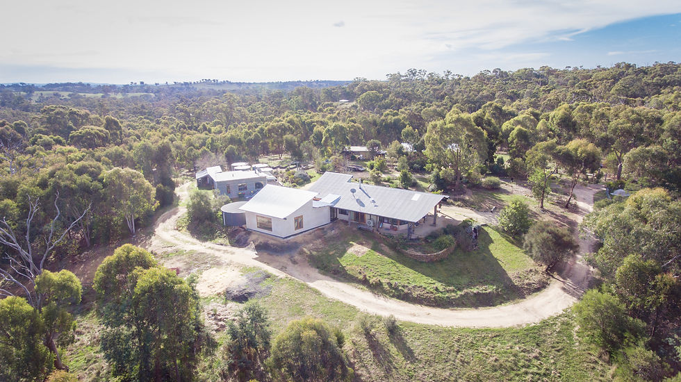 A wide shot of a recent renovation extension build by Impact Build in the Macedon Ranges.