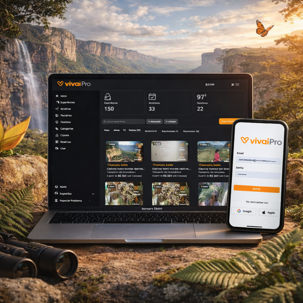 VivaiPro em desktop e versão mobile.
