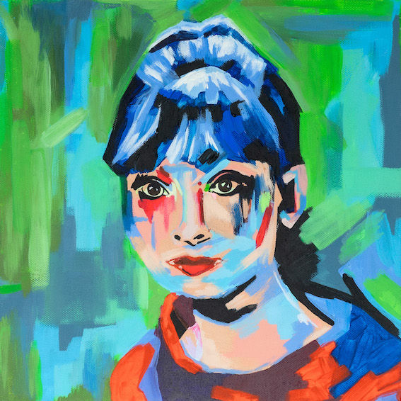 POP ART ICONIC ACTRESS AUDREY HEPBURN