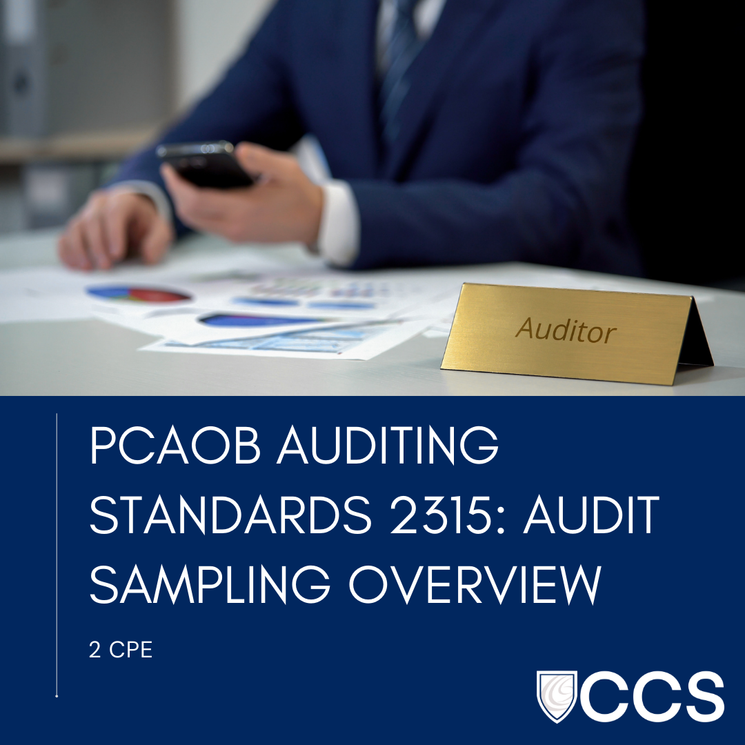PCAOB AS 2315: Audit Sampling Overview