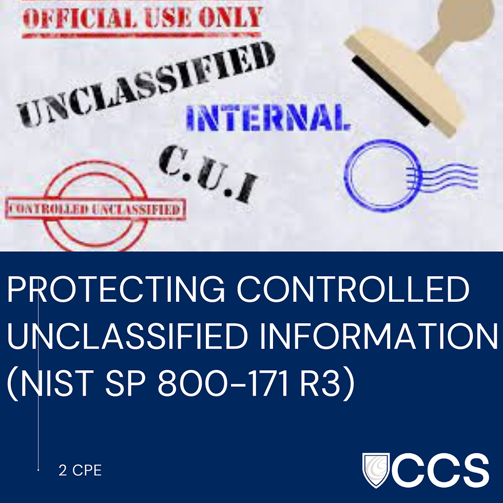 Understanding That Protection Of Sensitive Unclassified Information Is Protecting Controlled Unclassified Information (NIST SP 800-171 R3