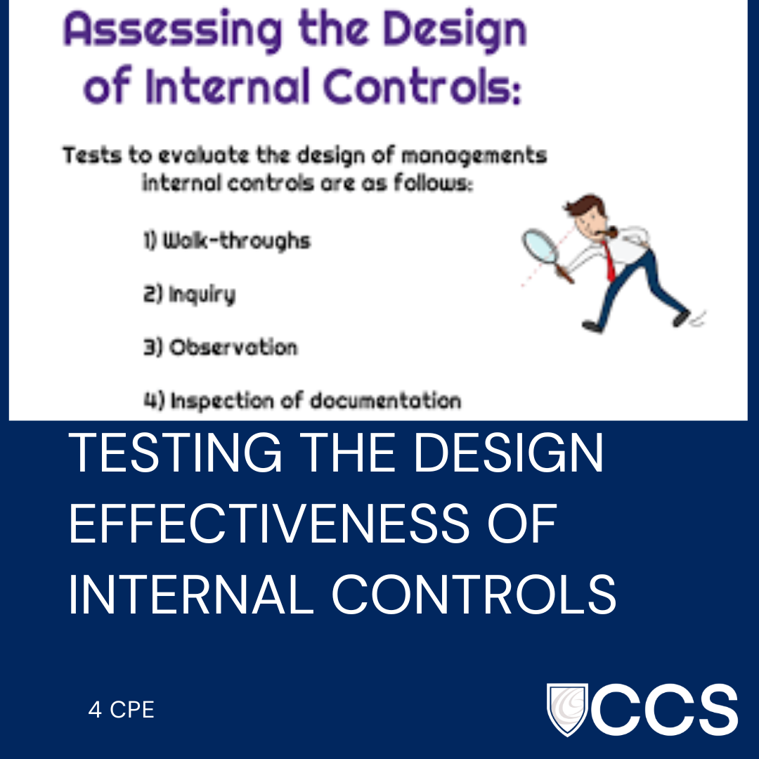 Testing the Design Effectiveness of Internal Controls - In-Person