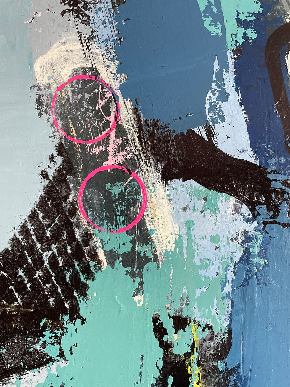 Thumbnail: 'Stepping Stones' 76 x 76 cm