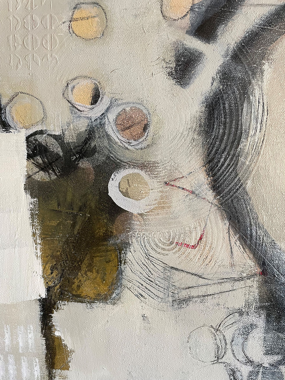 Thumbnail: 'Chain Reaction I' - 60.5 x 60.5cm