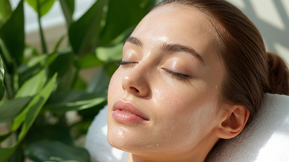 Woman after the Korean Glass Skin Rejuvenation treatment at Full Spectrum Face + Body in Tacoma