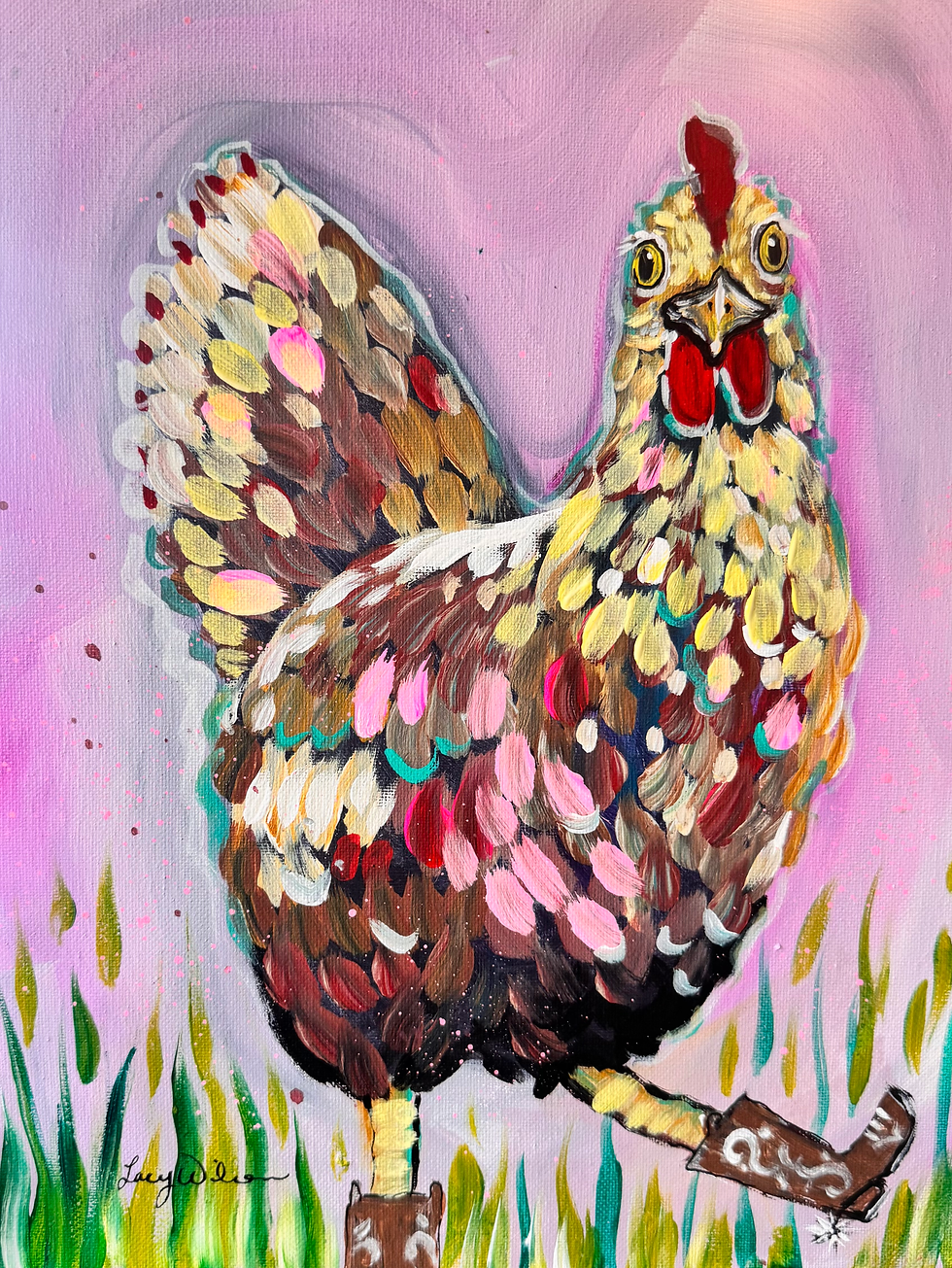 Spring Chicken Paint Class