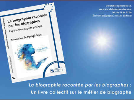 Ouvrage collectif La biographie racontée par les biographes, chez Chronique Sociale