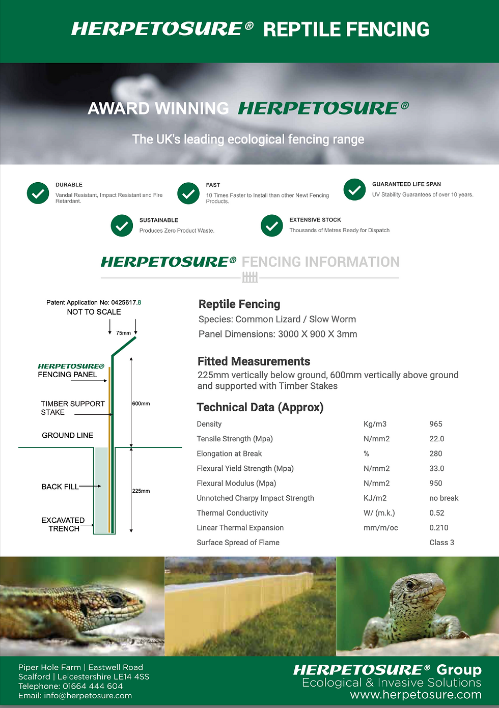 Thumbnail: Herpetosure® Reptile Fencing Panel