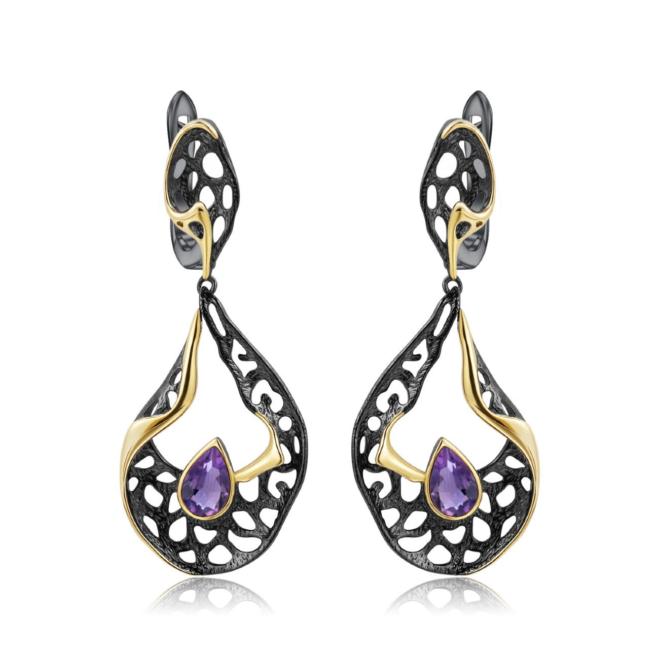 Aretes de plata Opulent Splendor