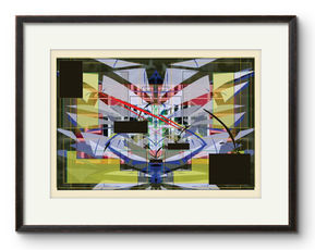 Fracture by Artist Klyx. Abstract Art from the Liminal Cypher Collection. Limited Edition. "Fractured forces birthed illumination." 