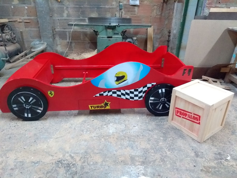 CAMA CARRO F1 ROJA