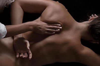 mobile massage setup prepared for an on-site corporate event