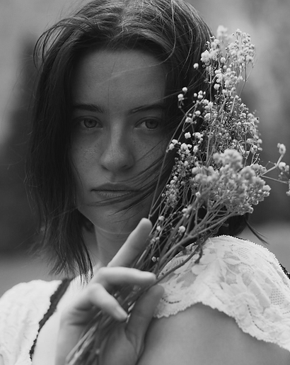 Noe Cameron posing in bridalware.