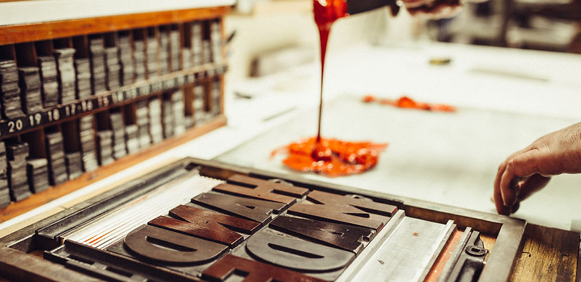 Letterpress Printing Process