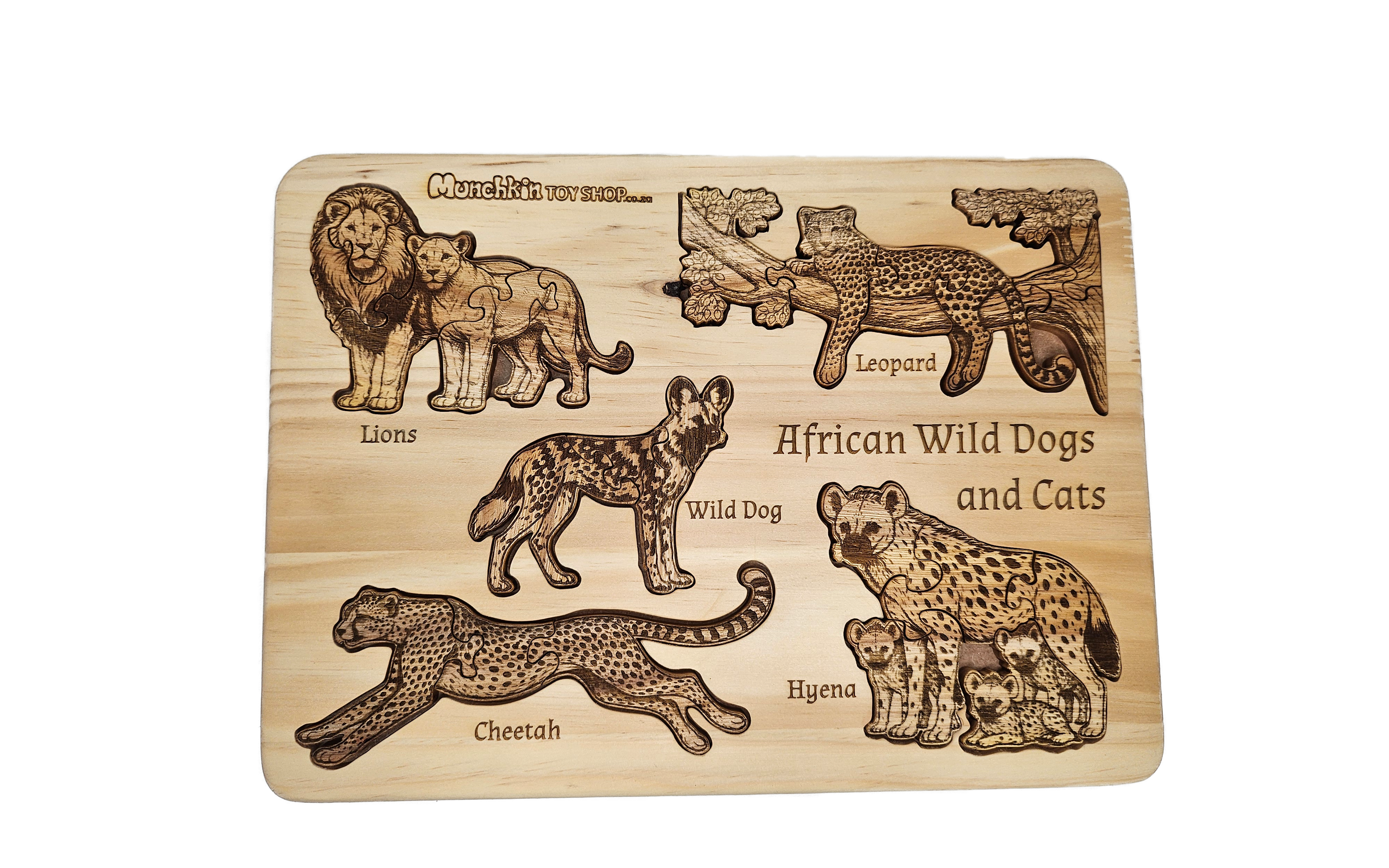 Wild Cats and Dogs Puzzle Board