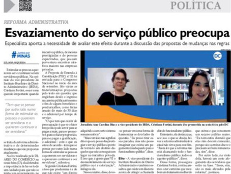 Cristiana Fortini concede entrevista Diário do Comércio