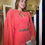 Miniatura: Vestido coral com cinto
