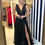 Miniatura: Vestido preto com armações