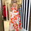 Miniatura: Vestido Midi estampado laranja