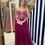 Miniatura: Vestido rosa fúcsia de tule e bordados