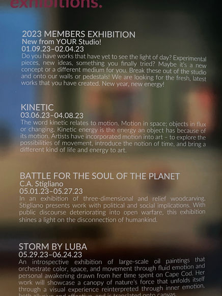 “Storm” exhibition announcement
