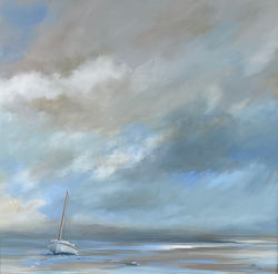 A sail awaits, a passing storm