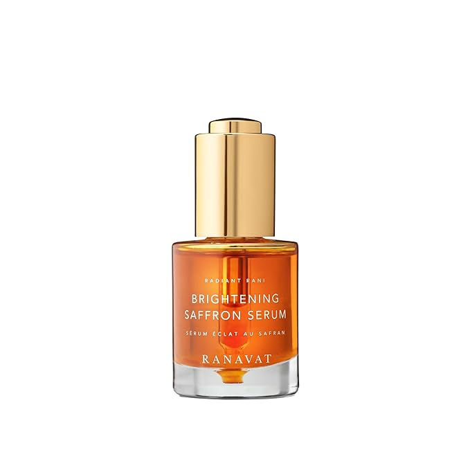 Brightening Saffron Serum by Ranavat. A powerful discoloration corrector and dark spot treatment, this serum offers a Vitamin C alternative for hyperpigmentation and leaves skin with a radiant glow. Key Features;effective for discoloration correction, targets dark spots and hyperpigmentation, provides a radiant glow to the skin, and is a vitamin C alternative for sensitive skin