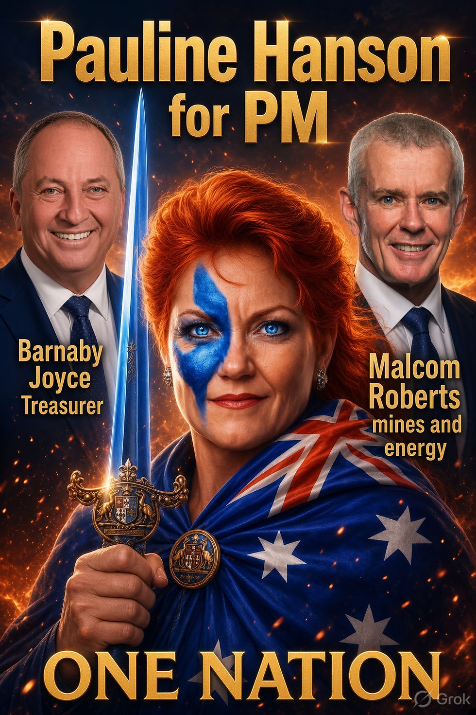 PAULINE HANSON AS PRIME MINISTER GET READY (coming soon )