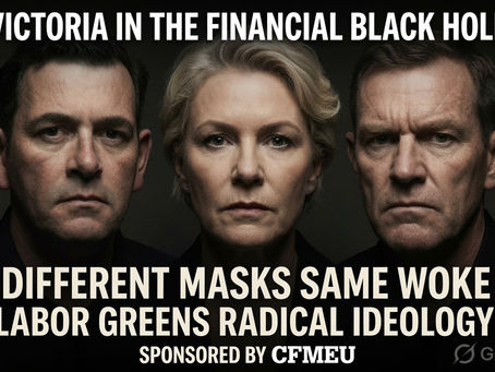 VICTORIA DIFFERENT MASKS SAME WOKE LABOR GREENS RADICAL IDEOLOGY