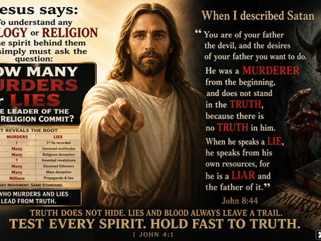A SIMPLE QUESTION ? HOW MANY PEOPLE DID JESUS MURDER ? (when you want to know about any religion or ideology look at the Leader and there is your answer )