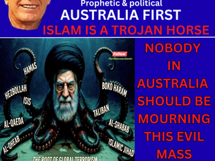 NOBODY IN AUSTRALIA SHOULD BE MOURNING THIS MASS MURDERER IF THEY ARE ARREST & DEPORT