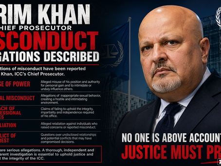 USA DOES NOT RECOGNIZE THE ICC OR ITS CORRUPTED JUDGES (in fact it is a political kangaroo court ) (closely associated with the UN ) and alleged sex offender Judge KARIM KHAN is a prime example