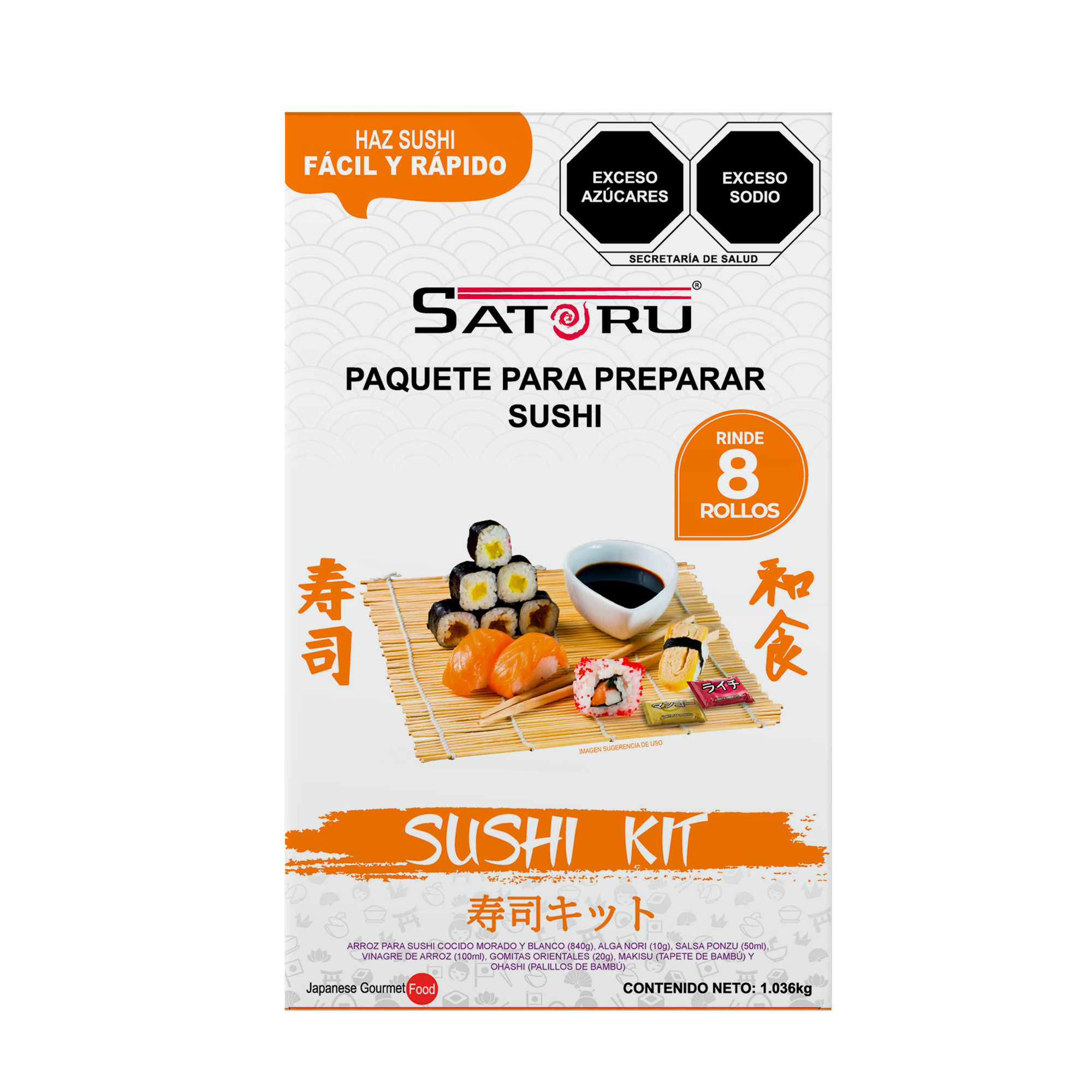 Sushi Kit para Preparar 8 Rollos Edición Shark Tank SATORU