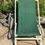 Thumbnail: Set Franse ligstoelen | Vintage houten tuinstoelen