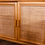 Thumbnail: Vintage bamboe rotan kast | Boogkast rotan bamboe
