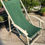 Thumbnail: Set Franse ligstoelen | Vintage houten tuinstoelen